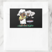 Sticker Rectangulaire 4 juillet Barbeque (Sac)