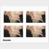 Sticker Rectangulaire 4 Petits Monstres - Marcher À Travers La Ville (Feuille)