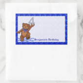 Sticker Rectangulaire 4e anniversaire Dancing Bear Scrapbook (Sac)