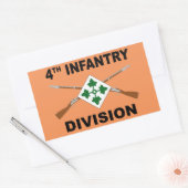 Sticker Rectangulaire 4e Division d'infanterie - fusils croisés - avec t (Enveloppe)