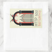 Sticker Rectangulaire 502 Passerelle incorrecte (Sac)