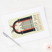 Sticker Rectangulaire 502 Passerelle incorrecte (Enveloppe)