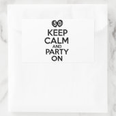 Sticker Rectangulaire 50e année de design (Sac)