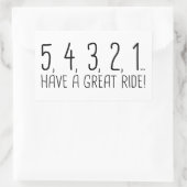 STICKER RECTANGULAIRE 54321 (Sac)