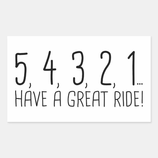 STICKER RECTANGULAIRE 54321 (Devant)