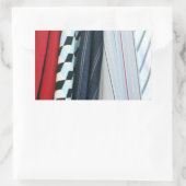 Sticker Rectangulaire 5 Tissus Avec Motifs géométriques (Sac)