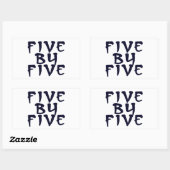 Sticker Rectangulaire 5 x 5 (Feuille)