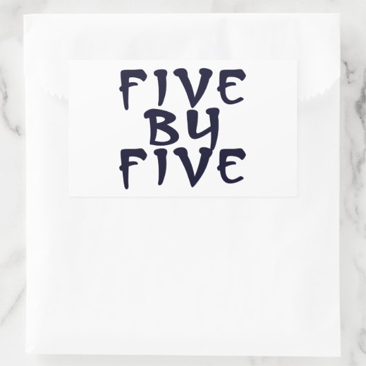 Sticker Rectangulaire 5 x 5 (Sac)