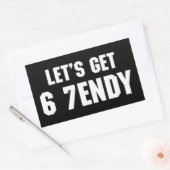 Sticker Rectangulaire 67 Mème Drôle Obtenons Six Sept Sendy 6 7ème (Enveloppe)
