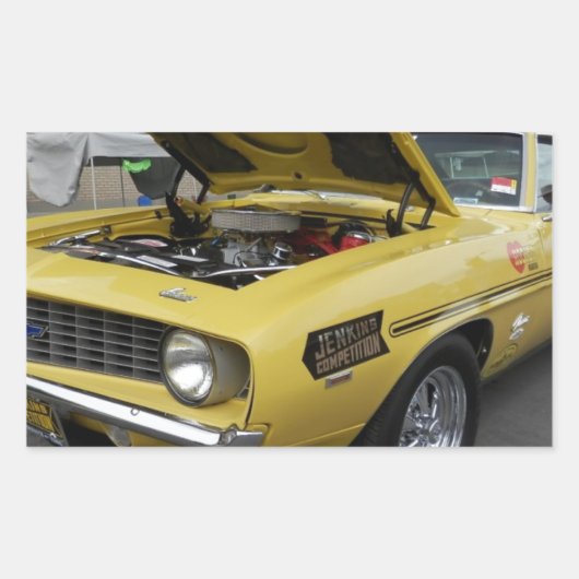 Sticker Rectangulaire 69 Yenko Camaro (Devant)