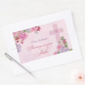 Sticker Rectangulaire 70e anniversaire de la vie religieuse Nonne cathol (Enveloppe)