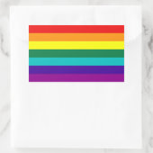 Sticker Rectangulaire 7 bandes Stick Gay pride arc-en-ciel (Sac)