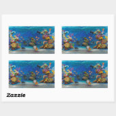 Sticker Rectangulaire 7 Mers Corail Reef (Feuille)