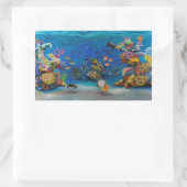 Sticker Rectangulaire 7 Mers Corail Reef (Sac)