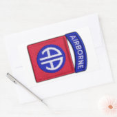 Sticker Rectangulaire 82e ABN Airborne Div Vets LRRP (Enveloppe)