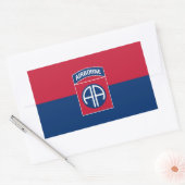Sticker Rectangulaire 82e division aérienne Flag Military Vétéran (Enveloppe)