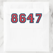 Sticker Rectangulaire 8647 Résistance anti-Trump (Sac)