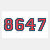 Sticker Rectangulaire 8647 Résistance anti-Trump (Devant)