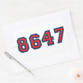 Sticker Rectangulaire 8647 Résistance anti-Trump (Enveloppe)
