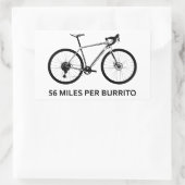 Sticker Rectangulaire 86 Miles Par Burrito (Sac)