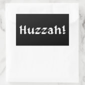 Sticker Rectangulaire 8 Bits Huzzah ! (Sac)
