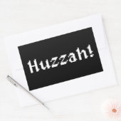 Sticker Rectangulaire 8 Bits Huzzah ! (Enveloppe)
