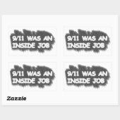 Sticker Rectangulaire 911 était un travail intérieur (Feuille)