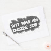 Sticker Rectangulaire 911 était un travail intérieur (Enveloppe)