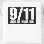 Sticker Rectangulaire 9/11 was an inside job (Sac)