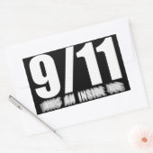 Sticker Rectangulaire 9/11 was an inside job (Enveloppe)