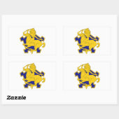 Sticker Rectangulaire 9e régiment de cavalry (Feuille)