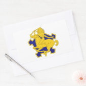 Sticker Rectangulaire 9e régiment de cavalry (Enveloppe)
