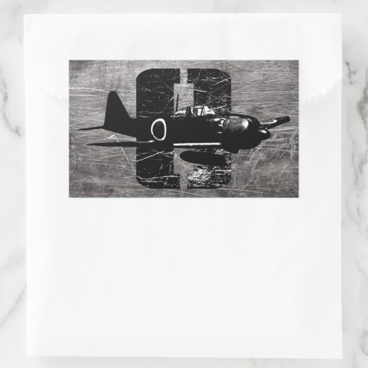 Sticker Rectangulaire A6M zéro (Sac)