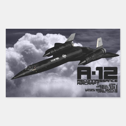 STICKER RECTANGULAIRE A-12 (Devant)