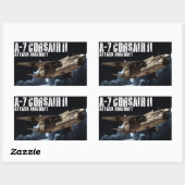 Sticker Rectangulaire A-7 Corsair II (Feuille)