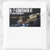 Sticker Rectangulaire A-7 Corsair II (Sac)