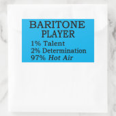 Sticker rectangulaire à air chaud Baritone (Sac)