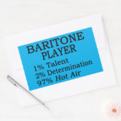 Sticker rectangulaire à air chaud Baritone (Enveloppe)