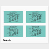 Sticker rectangulaire à barre de roseaux (Feuille)