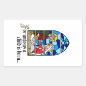 Sticker Rectangulaire A Child is born (Devant)