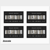 Sticker rectangulaire à code-barres (Feuille)