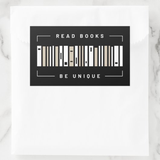 Sticker rectangulaire à code-barres (Sac)