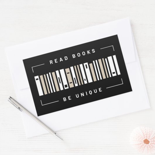 Sticker rectangulaire à code-barres (Enveloppe)