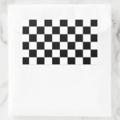 Sticker Rectangulaire à damiers Drapeau Conception Conception Chess Chec (Sac)