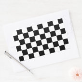 Sticker Rectangulaire à damiers Drapeau Conception Conception Chess Chec (Enveloppe)