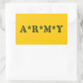 STICKER RECTANGULAIRE A*R*M*Y (Sac)