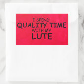 Sticker rectangulaire à temps de qualité (Sac)