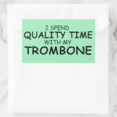 Sticker rectangulaire à temps de qualité (Sac)