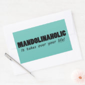 Sticker rectangulaire à vie mandolinaholique (Enveloppe)
