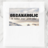 Sticker rectangulaire à vie organique (Sac)